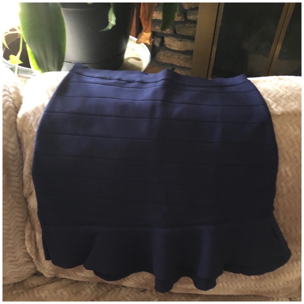 Ruffled Bandage Miniskirt